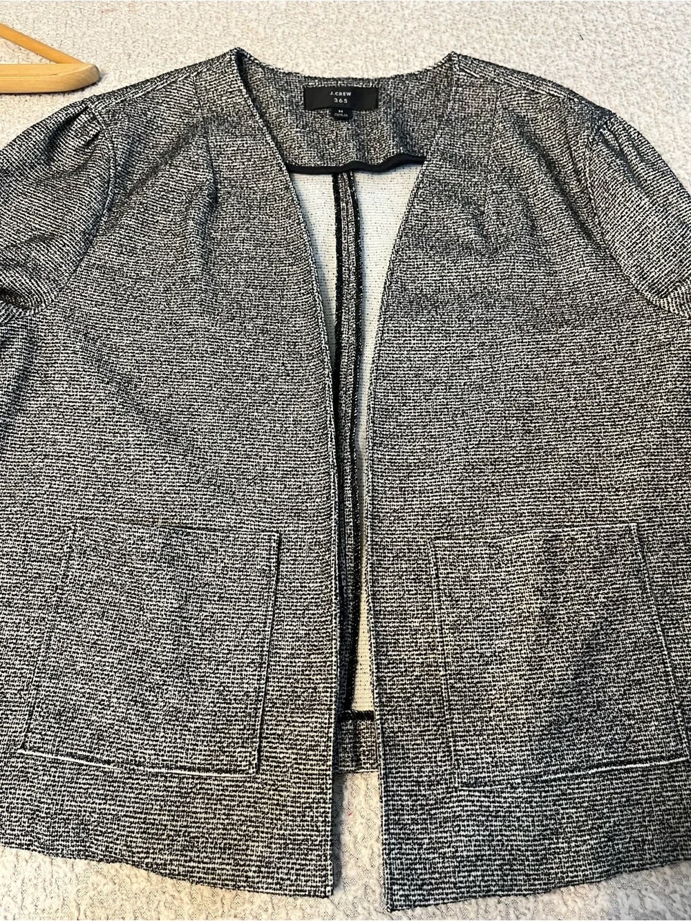 J.Crew 365 Black & Grey Business Casual Blazer Size Medium